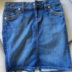 Guess Blue Denim Skirt Low Rise